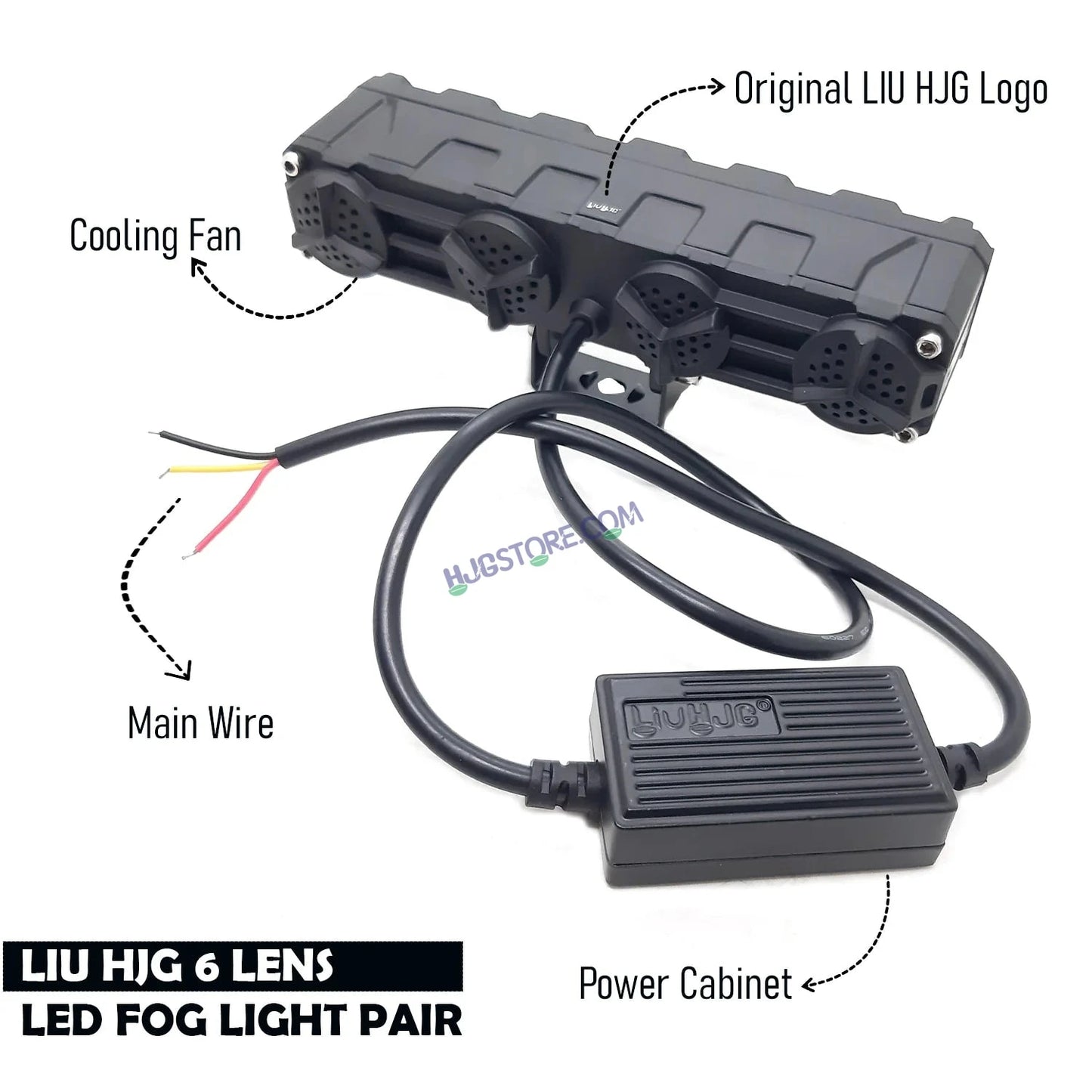 LIUHJG LIU HJG Future Eyes 6 Lens Heavy 180W 6 Lens MEGA DRIVE Fog Light For Bike/Car/Thar/Jeep ( Cool White, 90W each * 2 = 180W Total ) - Pack of 2 HJG Future Eyes 6 Lens - HJGstore.com