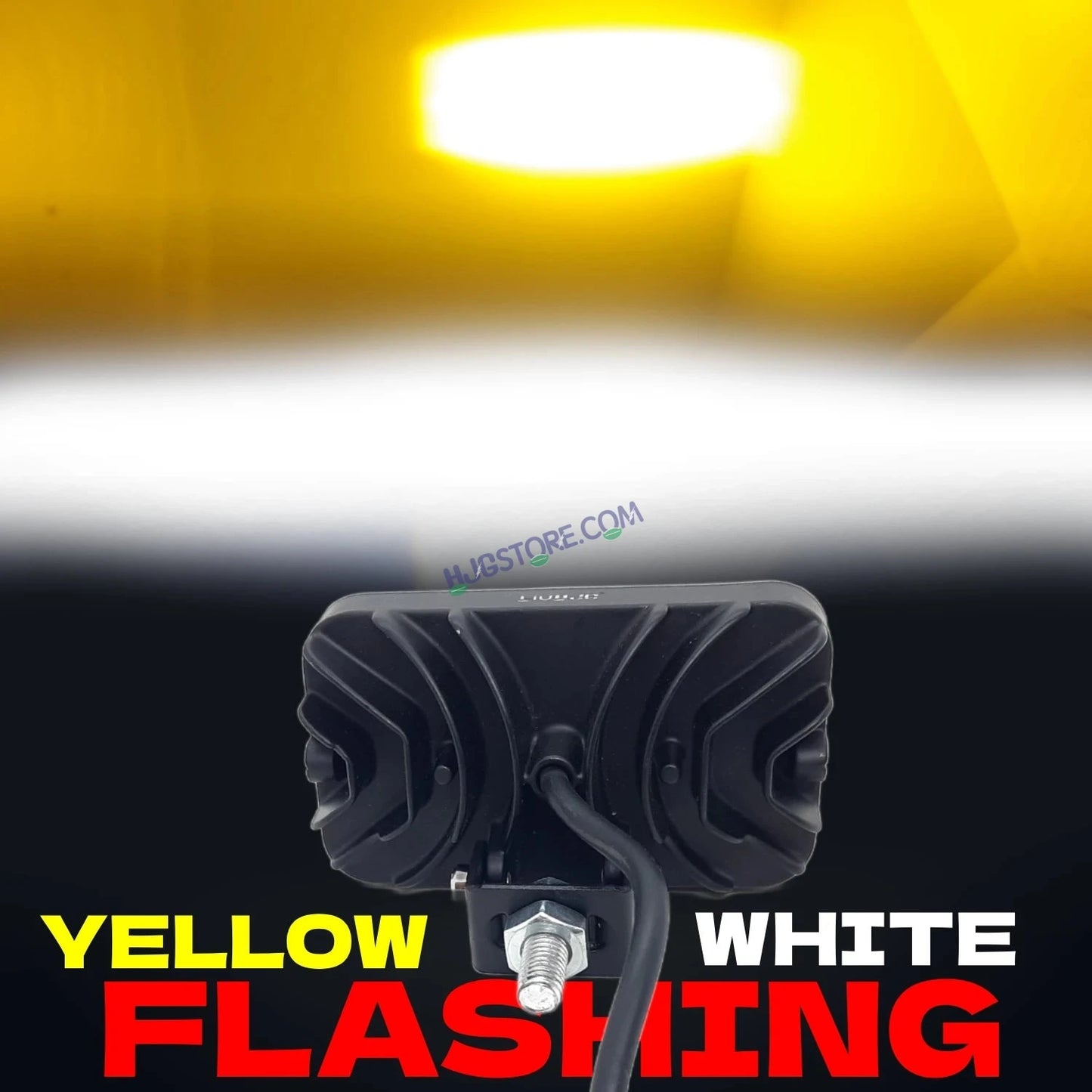 HJG 8 LED Red Blue Foglight with 5 Modes and Red Blue Flash DRL 8 LED Foglight Light Red Blue Flashing Light Multiple Connecting White, Yellow, White + Yellow, Flash, Red Blue Flash HJG - HJGstore.com