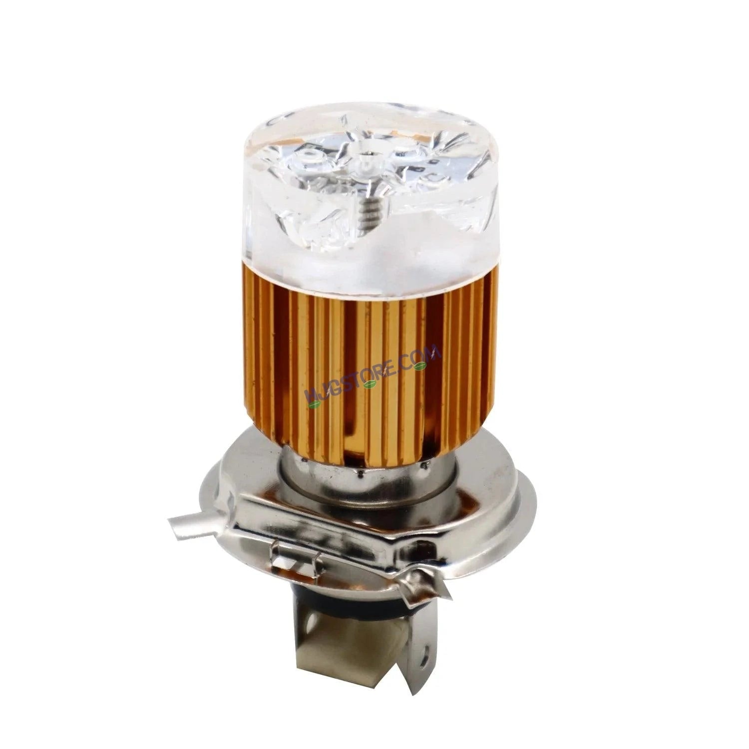 Buy White Multicolor Bike LED Headlight Bulb Online INDIA At Rs 249 H4 Headlight Bulb For All Motorcycles Low and High Beam Bulbs White Multicolor AC DC 4 Side Chip Type H4