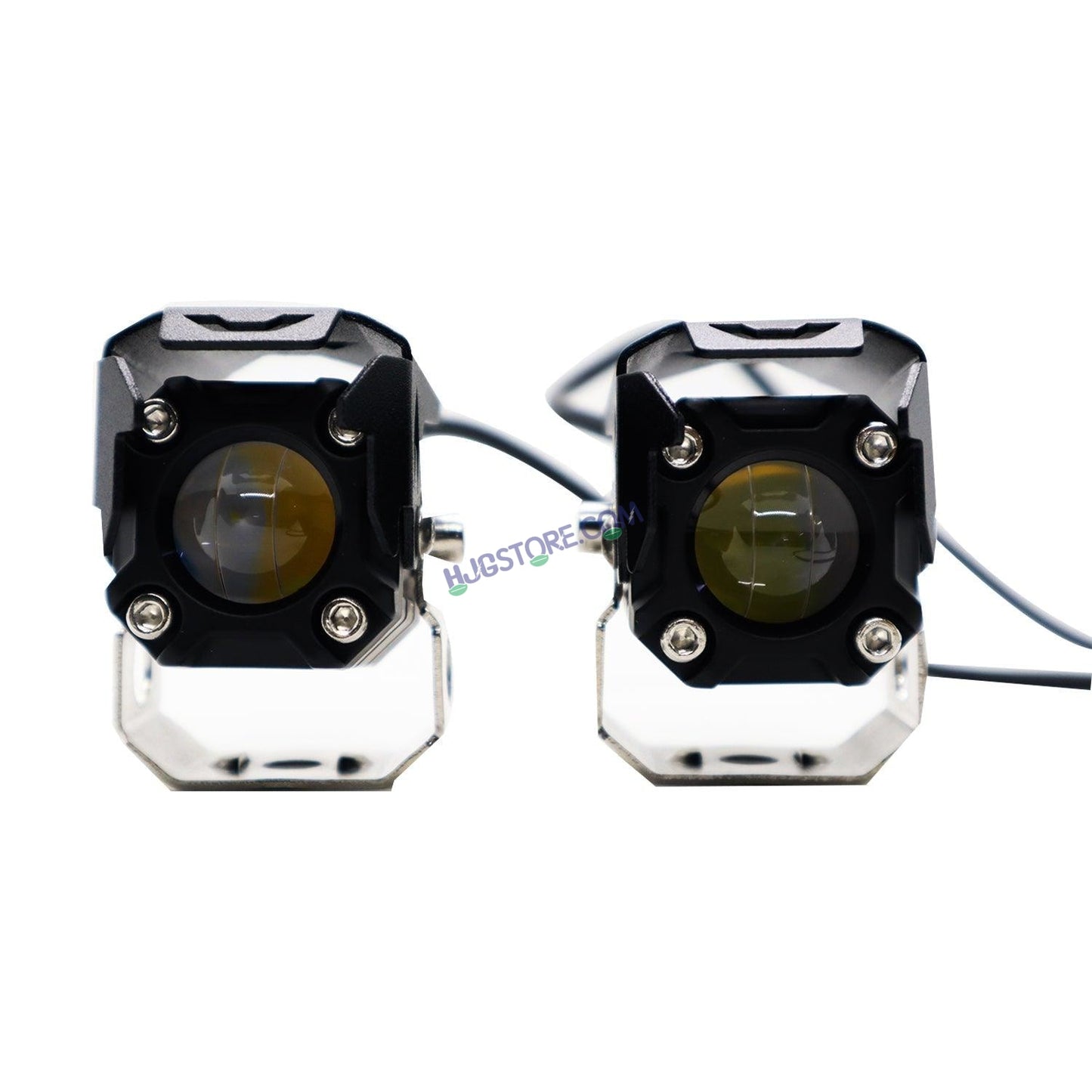 HJG 120W Projector Fog Light LED Work Light Fog Lamp Dual Color Motorcycle Lights Spot Light High beam/Low beam Electric Cars (Headlights) (12-80V DC – 60W) - HJGstore.com