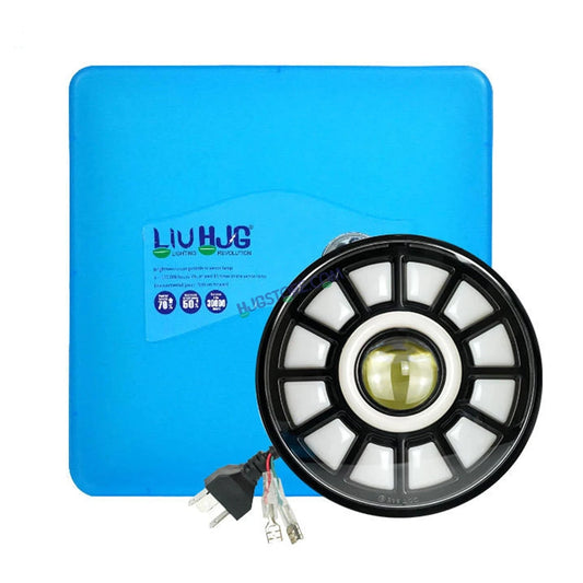 HJG 7 Inch Chakri Multi Color LED Headlight Chakra Headlight Assembly for Thar Royal Enfield | 75-120W CREE/Osram LED Chip Multi color Compatible with Royal Enfield, Jeep, Thar, Gypsy - HJGstore.com