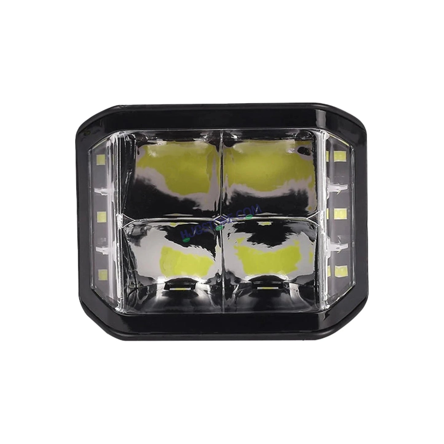 HJG W28 Helao 4x4 Lens CREE Foglight 60W 4x4 Lens Square Edge W28 4 Lens Square Edge 1pc Foglight 60W Foglight Ultra Wide Intensity LED Foglight White CREE Spread Foglight (60W) Universal For All Cars & Bikes LIU HJG W28 Helao 4x4 Lens Foglight Edge Light - HJGstore.com