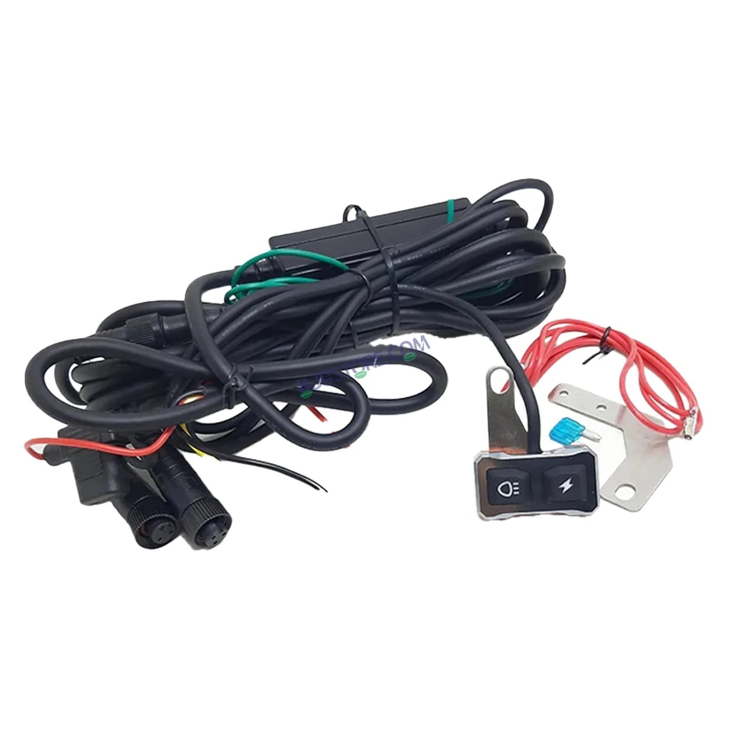 HJG Future Eyes 3 Lens Foglight with Wiring Harness Kit 120W 3 Lens Projector Lens Fog Light 120W Foglight Ultra Wide Dual Intensity LED Fog Lights White/Yellow Universal For All Cars & Bikes LIU HJG Future Eyes 3 Lens Foglight with Wiring Harness Kit - HJGstore.com