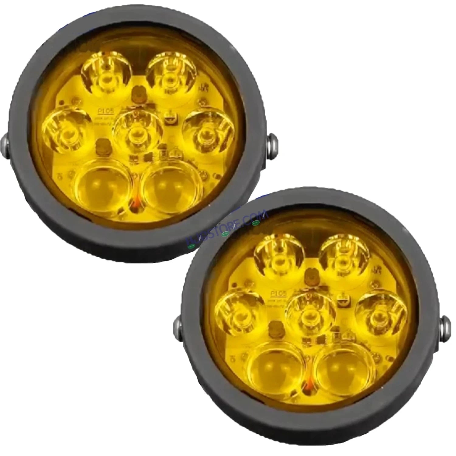 HJG New 7 LED 140W Projector CREE Combo Round Foglight with Yellow Cover 140W 7 LED HJG 140W 5 LED CREE 2 LED Projector 7 LED Foglight Car Accessories Led Headlights Lights Led Fog Lights For Motorcycle Car SUV Lights, Set of 2 HJG 7 LED Projector CREE - HJGstore.com