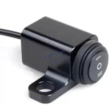 HJG Rear View Mirror Bracket Handlebar Switch Headlight On-Off Switch Handle Bar Grip For Universal For Bike Universal For Bike Mirror-Mount Switch- Waterproof Bike Switch for Fog-Lamps, Headlight, etc (Pack of 1) - HJGstore.com