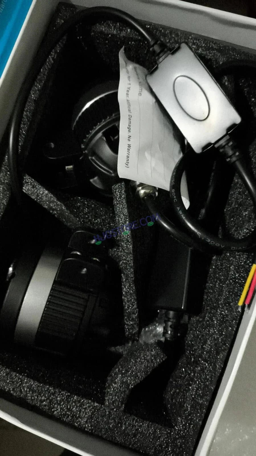 HJG P49 Dual Lens 120W New Model with Power Adaptor Foglight Ultra Wide Dual Intensity LED Driving Fog Lights White/Yellow (2*60W = 120W Total) Universal For All Cars & Bikes - HJGstore.com