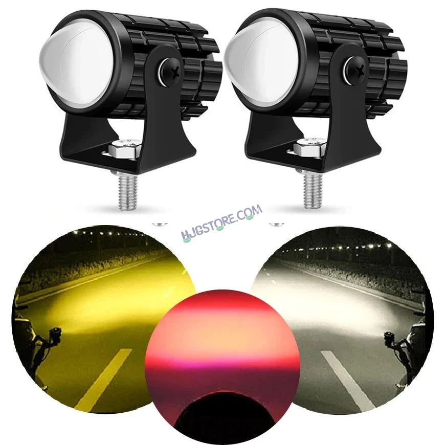 HJG Mini Devil Spot Light with Red DRL, White, Yellow Light Car Motorcycle Truck Off Road 20w Spot Fog Lights Driving Spotlight HJG Original Spot Light Fog light Devil Mini Drive, Pack of 2 - HJGstore.com