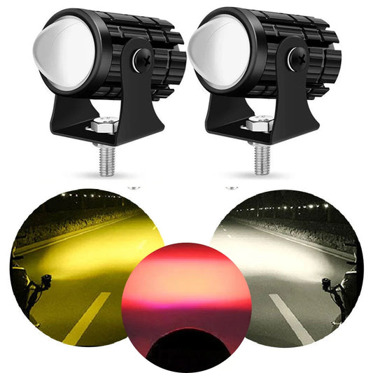 HJG Mini Devil Spot Light with Red DRL, White, Yellow Light Car Motorcycle Truck Off Road 20w Spot Fog Lights Driving Spotlight HJG Original Spot Light Fog light Devil Mini Drive, Pack of 2
