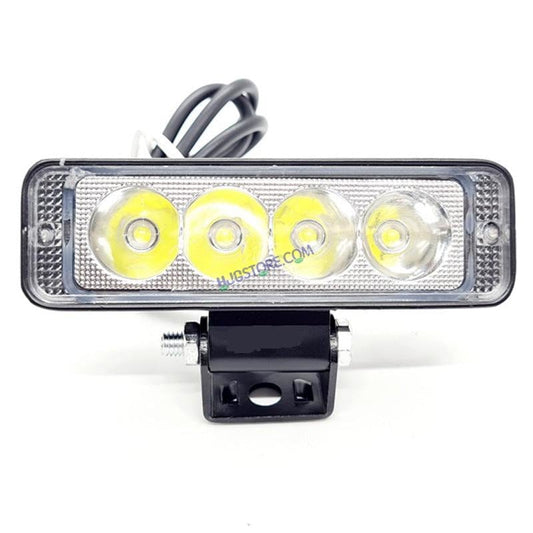 HJG 4 LED Fog Light for Bikes and Cars High Power, Heavy clamp and Strong aluminum. (4 LED Fog Single) - HJGstore.com