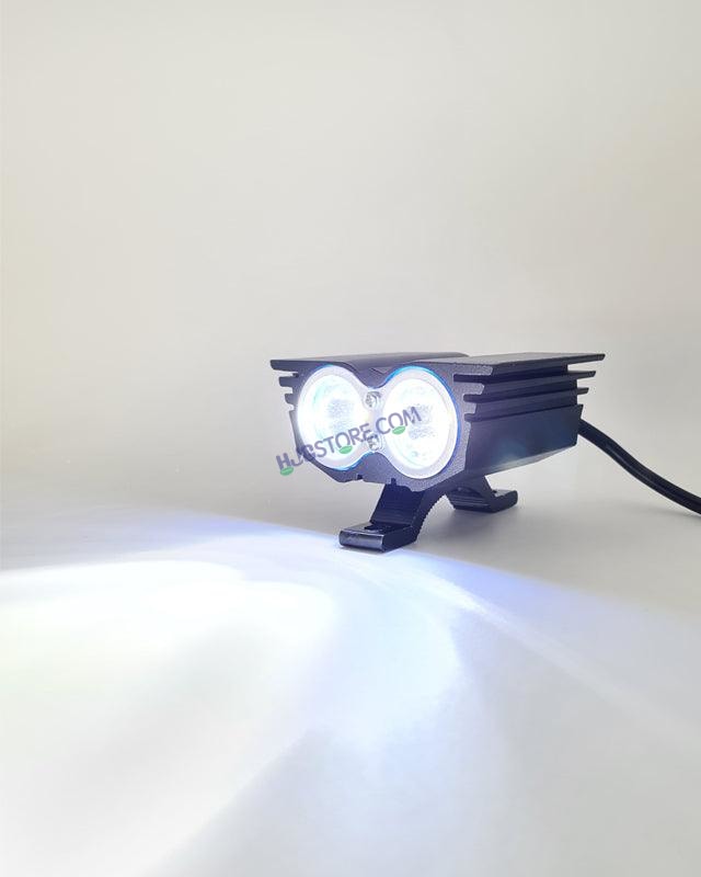 HJG 2 LED Owl Eye Waterproof CREE LED Fog Light with 3 Mode Function High Beam/Low Beam & Flashing for Bike/Motorcycle and Cars (20W, Black, 1 PC) - HJGstore.com