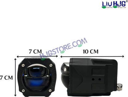 HJG Gorilla Fog with Wiring Harness Kit Combo Dual Lens 120W Gorilla Projector Foglight New Model with Wiring Foglight Ultra Wide Dual Intensity LED Driving Fog Lights White/Yellow 120W Universal For All Cars & Bikes LIU HJG Gorilla Foglight Combo Kit - HJGstore.com