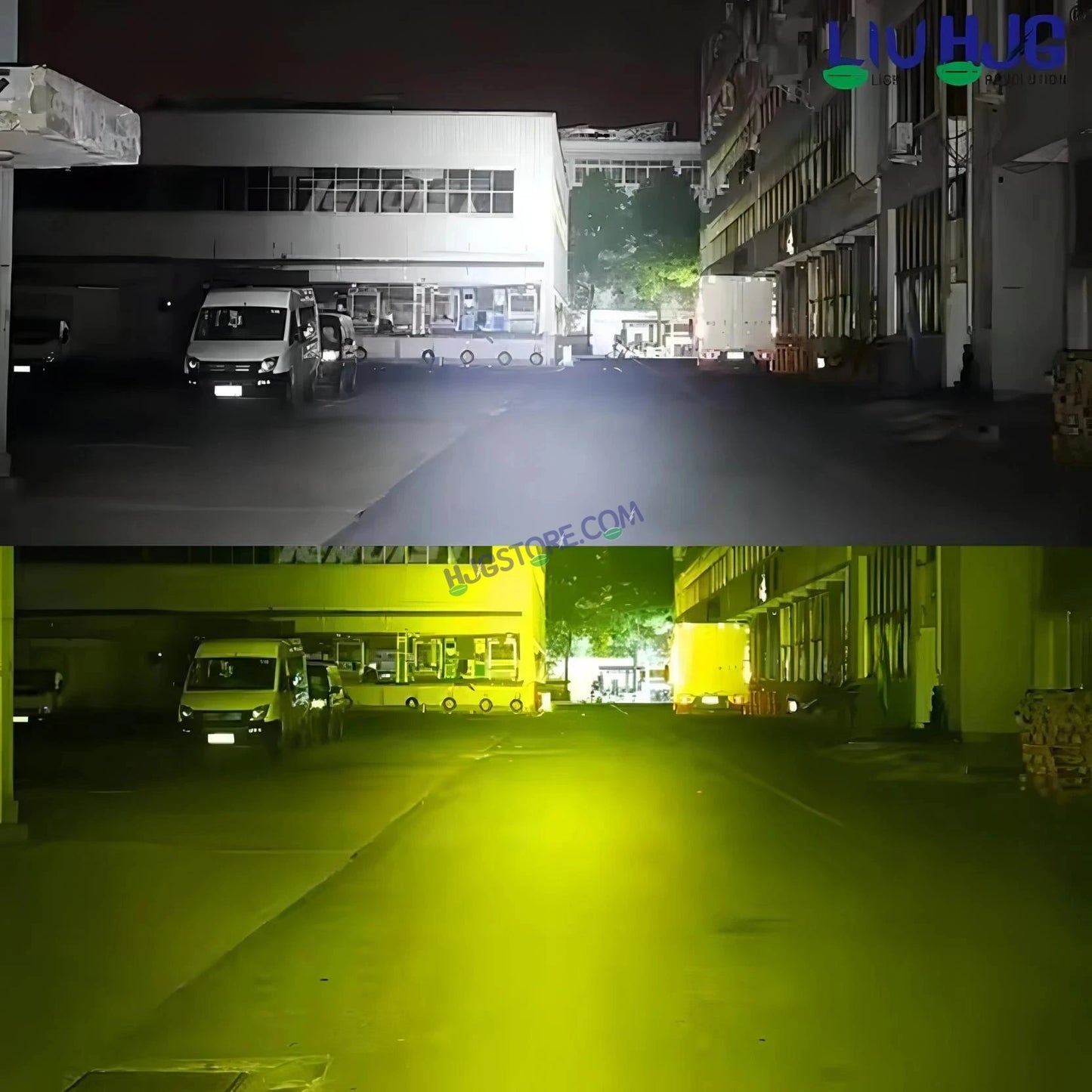 HJG Laser Cannon Foglight 500 Meters Laser Focus Projector Fog Projector Lens with 300 Meters Low Beam 500 Meters High Beam 80W Foglight Ultra Wide Dual Intensity LED Fog Lights White/Yellow Universal For All Cars & Bikes LIU HJG Laser Cannon Foglight 2pc - HJGstore.com