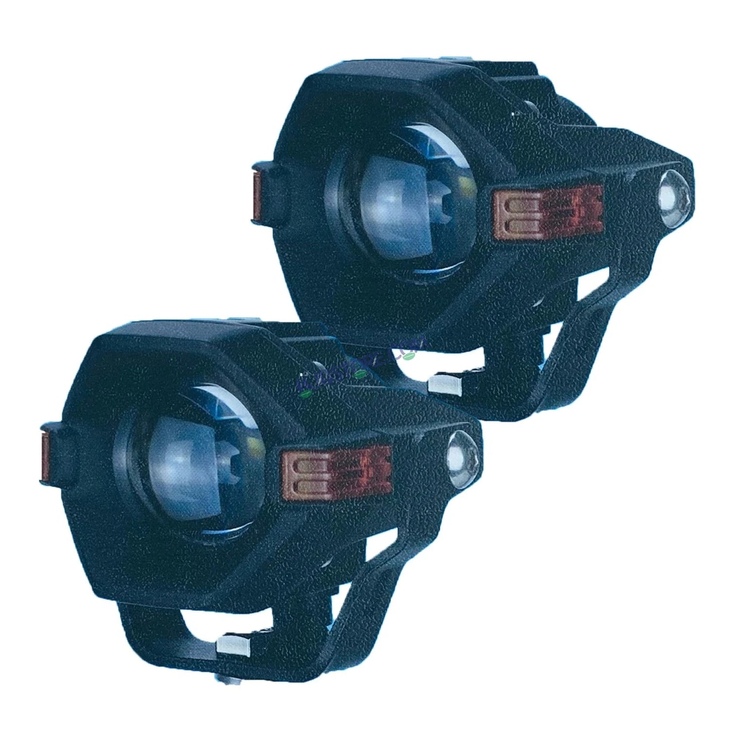 HJG Spaceship Foglight 80W 1 Lens Space Ship Fog Projector Lens 2pc Foglight Red Devil Side Amber DRL Modes 80W Foglight Ultra Wide Dual Intensity LED Fog Lights White/Yellow/Red Projector (80W) Universal For All Cars & Bikes LIU HJG Space Ship Foglight - HJGstore.com