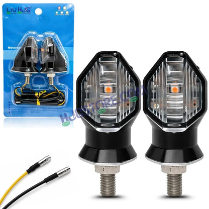 HJG Single LED Small Indicator Yellow Bike Turn Signals Waterproof Flexible Blinker Bright LED Indicators Universal For All Bike Models Motorcycle Turn Signal Lights LIU HJG Small 1 LED Yellow Indicator, Universal for All Bikes & Motorcycles, Pack of 2 - HJGstore.com