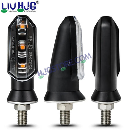 HJG 3 LED Small Indicator Yellow Bike Turn Signals Waterproof Flexible Blinker Bright LED Indicators Universal For All Bike Models Motorcycle Turn Signal Lights LIU HJG Small 3 LED Yellow Indicator, Universal for All Bikes & Motorcycles, Pack of 2 - HJGstore.com
