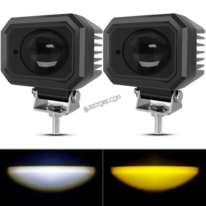 HJG 4 Inch Cube Pod Fog Light 120W 12000 Lumens Fog Light 2pc Foglight Pod Projector Spot Foglight 120W Foglight Ultra Wide Intensity 3000K/6500K LED Fog Lights 4 Inch Cube Light (120W) Universal For All Cars & Bikes LIU HJG 4 Inch Cube Pod Foglights - HJGstore.com