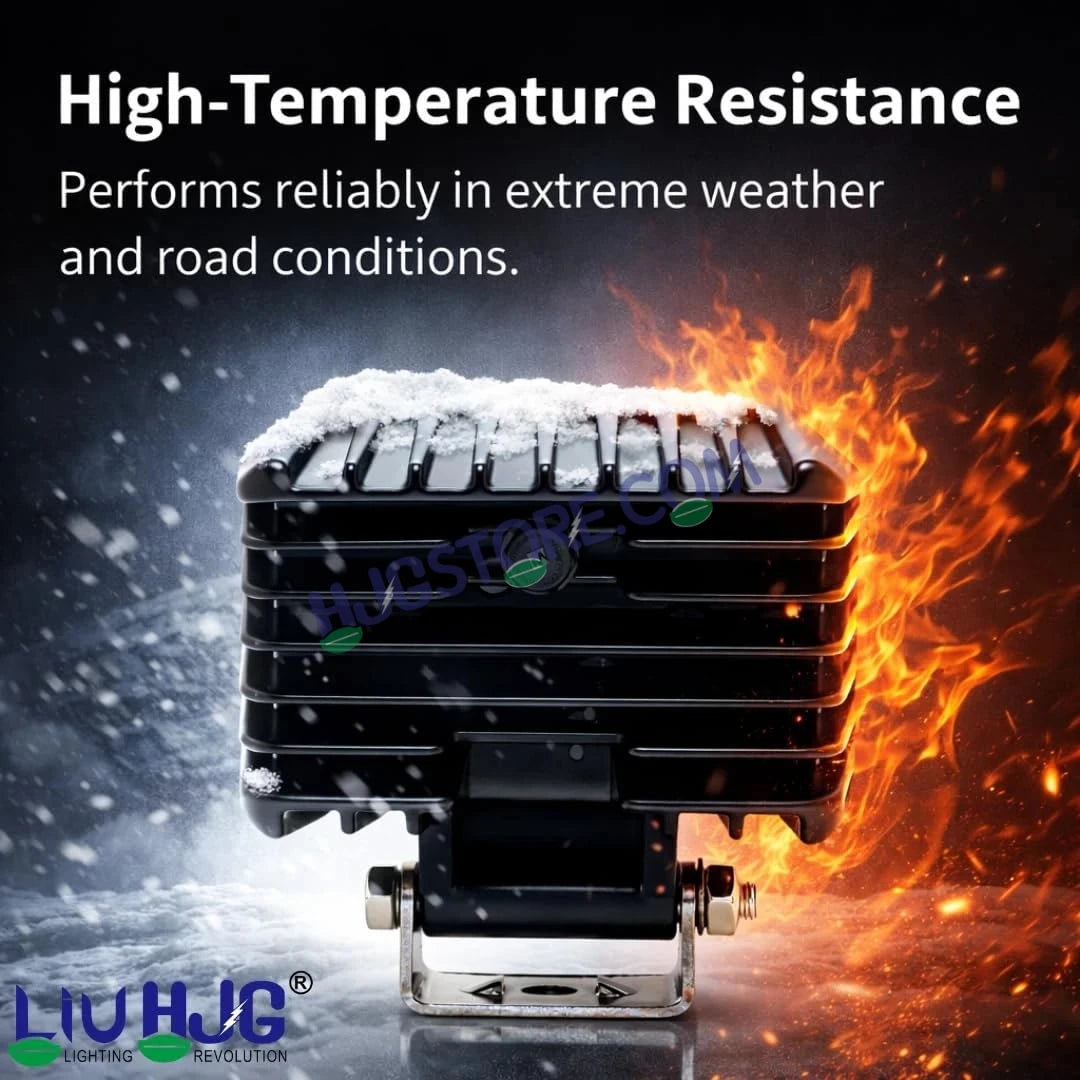 HJG W-07 Minus Cube Foglight 50W White/Amber Foglight White/Yellow DRL Dual LED Foglight Amber/White DRL White Light 50W Foglight Ultra Wide Dual Intensity LED Driving Fog Lights Universal For All Cars & Bikes LIU HJG W-07 Minus Cube Foglight, Pack of 2 - HJGstore.com