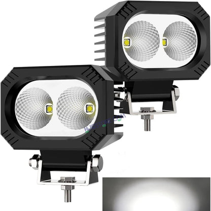 HJG 2 LED CREE 4 Inch Fog Light 100W 20000 Lumens Fog Light 2 LED CREE 2pc Foglight Spread Light Fog 100W with 20000 Lumens Brightness Foglight Ultra Wide Intensity LED Fog Lights 2 LED CREE (100W) Universal For All Cars & Bikes LIU HJG 2 LED CREE 4 Inch - HJGstore.com