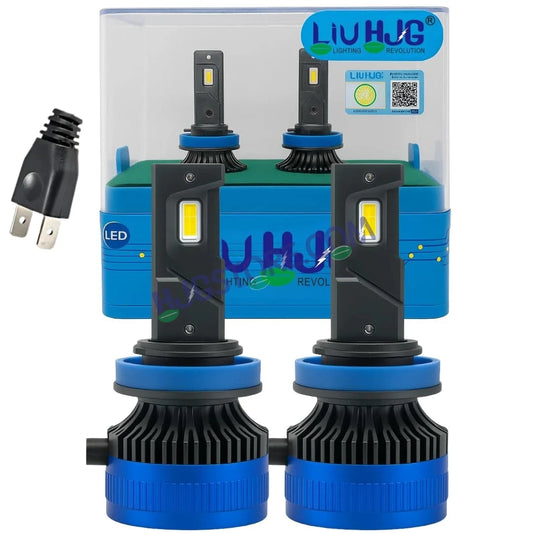 HJG 120W H7 2pc LED Headlight Bulbs H7 Adjustable Holder LED Bulb AC/DC Headlight White 6500K 120W Headlight Bulbs for Bike Car LED Light H7 Socket LED Beam Headlight 12V/24V for Bike/Car, LIU HJG 120W H7 Socket Bulbs Pack of 2, H7 Socket - HJGstore.com