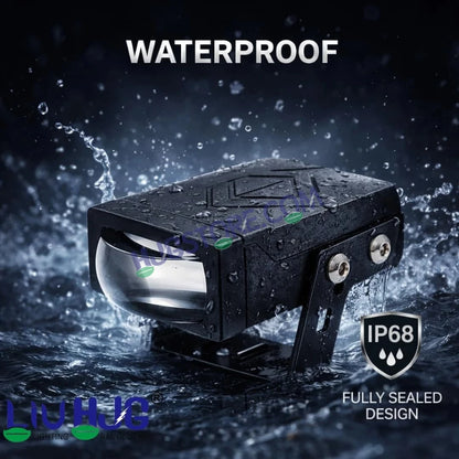 HJG HS92 Foglight Slim Drive Lens 80W Foglight with Two Type Clamps White/Yellow/Red Projector Foglight 80W Foglight Ultra Wide Dual Intensity LED Fog Lights White/Yellow/Red Devil Hi/Lo Fog Universal For All Cars & Bikes LIU HJG HS92 80W Foglight 2pc - HJGstore.com