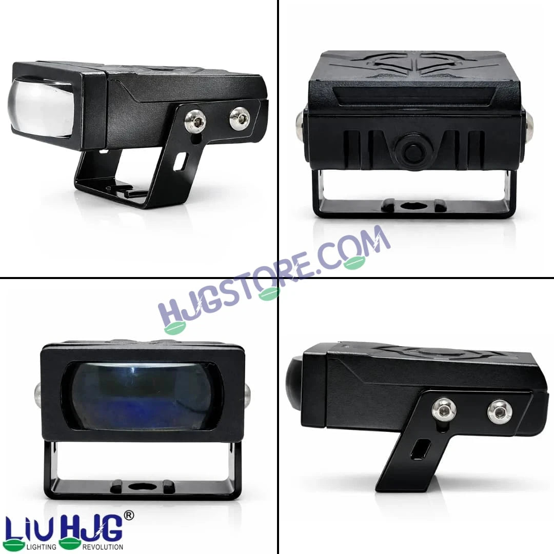 HJG HS92 Foglight Slim Drive Lens 80W Foglight with Two Type Clamps White/Yellow/Red Projector Foglight 80W Foglight Ultra Wide Dual Intensity LED Fog Lights White/Yellow/Red Devil Hi/Lo Fog Universal For All Cars & Bikes LIU HJG HS92 80W Foglight 2pc - HJGstore.com