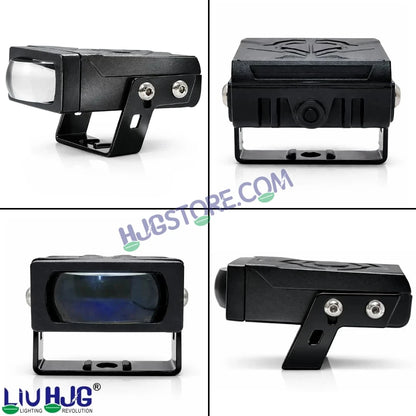 HJG HS92 Foglight Slim Drive Lens 80W Foglight with Two Type Clamps White/Yellow/Red Projector Foglight 80W Foglight Ultra Wide Dual Intensity LED Fog Lights White/Yellow/Red Devil Hi/Lo Fog Universal For All Cars & Bikes LIU HJG HS92 80W Foglight 2pc - HJGstore.com