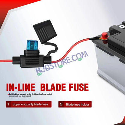 HJG Wiring Harness Kit 3 Wire Updated with Braided Wire, Included Couplers and Canbus - Foglight Wiring Harness Kit (2 Colour, 3 Wire with Flashing Mode, Genuine HJG) 3 Wire Wiring Harness Kit, Braided Wire, Coupler Fitting - HJGstore.com