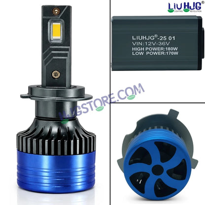 HJG 180W H7 Two Pin 2pc LED Headlight Bulbs H7 Adjustable Holder LED Bulb AC/DC Headlight White 6500K 180W Headlight Bulbs for Bike Car LED Light H7 Two Pin White Headlight 12V/24V for Bike/Car, LIU HJG 180W H7 Socket Bulbs Pack of 2, H7 Socket - HJGstore.com