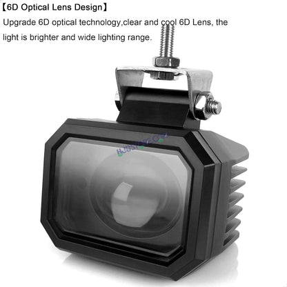 HJG 4 Inch Cube Pod Fog Light 120W 12000 Lumens Fog Light 2pc Foglight Pod Projector Spot Foglight 120W Foglight Ultra Wide Intensity 3000K/6500K LED Fog Lights 4 Inch Cube Light (120W) Universal For All Cars & Bikes LIU HJG 4 Inch Cube Pod Foglights - HJGstore.com