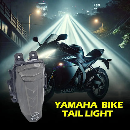HJG R15 Tail Light Assembly Arrow Multicolor Bike Tail Light Brake Light Indicator Light in 1 Motorbike LED for Yamaha R15 V3, R15 V4, R15 M, MT 15 (12 V, 12 W) LIU HJG Arrow Tail Light Assembly R15 V4, R15 M, MT 15, Pack of 1 - HJGstore.com