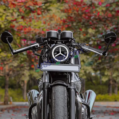 HJG Y Shape 7 Inch Mercedes Benz Headlight Assembly Projector Ultra Wide 7 Inch Headlight Assembly 90W White LED Headlight Assembly for Royal Enfield | 80-100W CREE/Osram LED Chip Multi color White/Yellow Compatible with Royal Enfield, Jeep, Thar, Gypsy - HJGstore.com