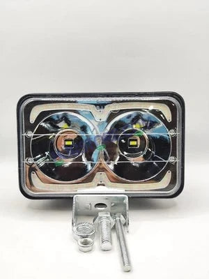 HJG W09 5x7" Classic Square Foglight Headlight 51W 6.5" Foglight White/Yellow DRL Dual LED Foglight Amber/White DRL White Light 51W Foglight Ultra Wide Dual Intensity LED Driving Fog Lights Universal For All Cars & Bikes LIU HJG Classic W09 6.5 Inch Fog - HJGstore.com