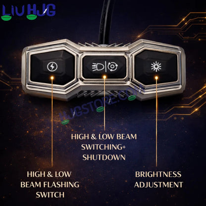 HJG 3 Pin Premium Copper Heavy Duty Wiring Harness Kit 3 Pin 3.4 Meter Wire with Heavy Duty Metal Switch Copper, Included Couplers and Canbus - Foglight Wiring Harness Kit (2 Colour, 3 Wire) LIU HJG 3 Pin Premium Copper Wiring Harness Kit Coupler Fitting - HJGstore.com