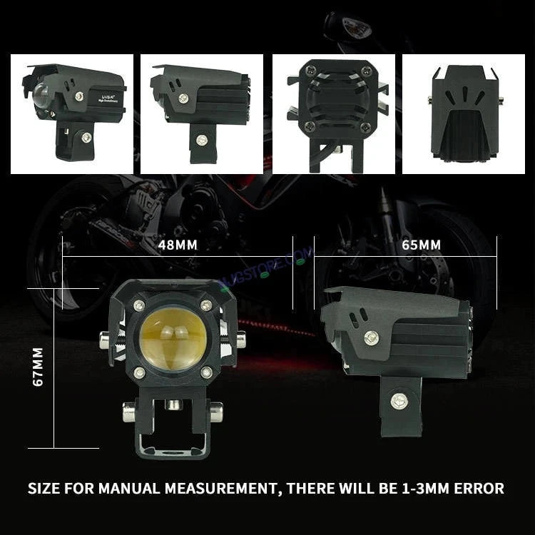 HJG 80W Mini Drive New Version Devil Mini Drive New Version 6 80W (40 * 2) Future 1 LED Mini Drive Light Red Devil Eye Light Co2 Multiple Connecting Red Yellow White Color With Canbus Kit - HJGstore.com