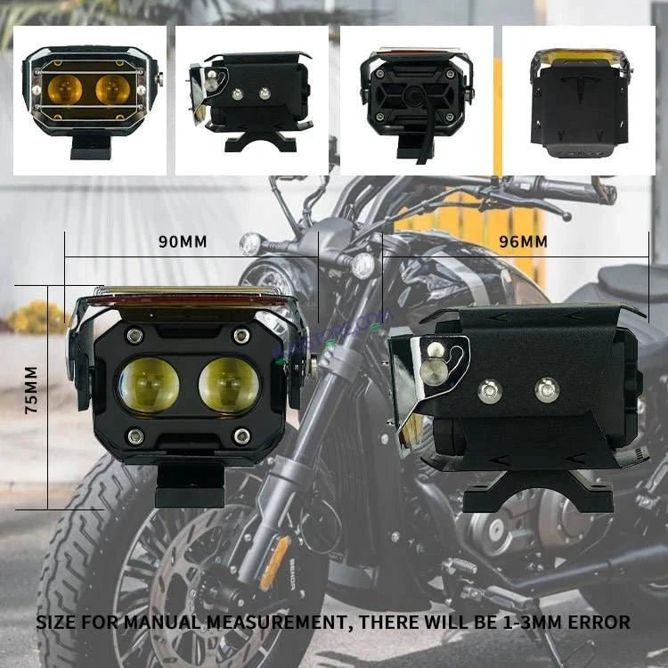 HJG Transformer Foglight 120W Foglight Foglamp White Yellow with Yellow Glass HJG Transformer Foglight HJG Car Accessories Led Headlights Mini Driving Lights Led Fog Lights For Motorcycle Lights, Set of 2 - HJGstore.com