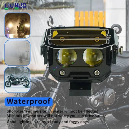 HJG Transformer Foglight 120W Foglight Foglamp White Yellow with Yellow Glass HJG Transformer Foglight HJG Car Accessories Led Headlights Mini Driving Lights Led Fog Lights For Motorcycle Lights, Set of 2 - HJGstore.com