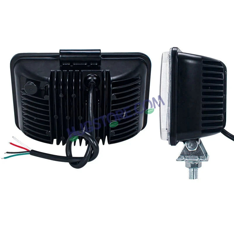 HJG W09 5x7" Classic Square Foglight Headlight 51W 6.5" Foglight White/Yellow DRL Dual LED Foglight Amber/White DRL White Light 51W Foglight Ultra Wide Dual Intensity LED Driving Fog Lights Universal For All Cars & Bikes LIU HJG Classic W09 6.5 Inch Fog - HJGstore.com