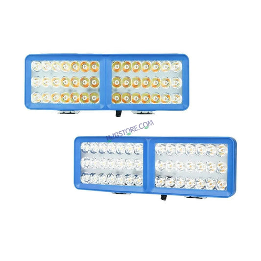 HJG 42 LED Rectangle Foglight Foglamp 3 Colour White, Warm White, Yellow HJG Foglight HJG Car Accessories Led Headlights Mini Driving Lights Led Fog Lights For Motorcycle Lights, Set of 2 - HJGstore.com