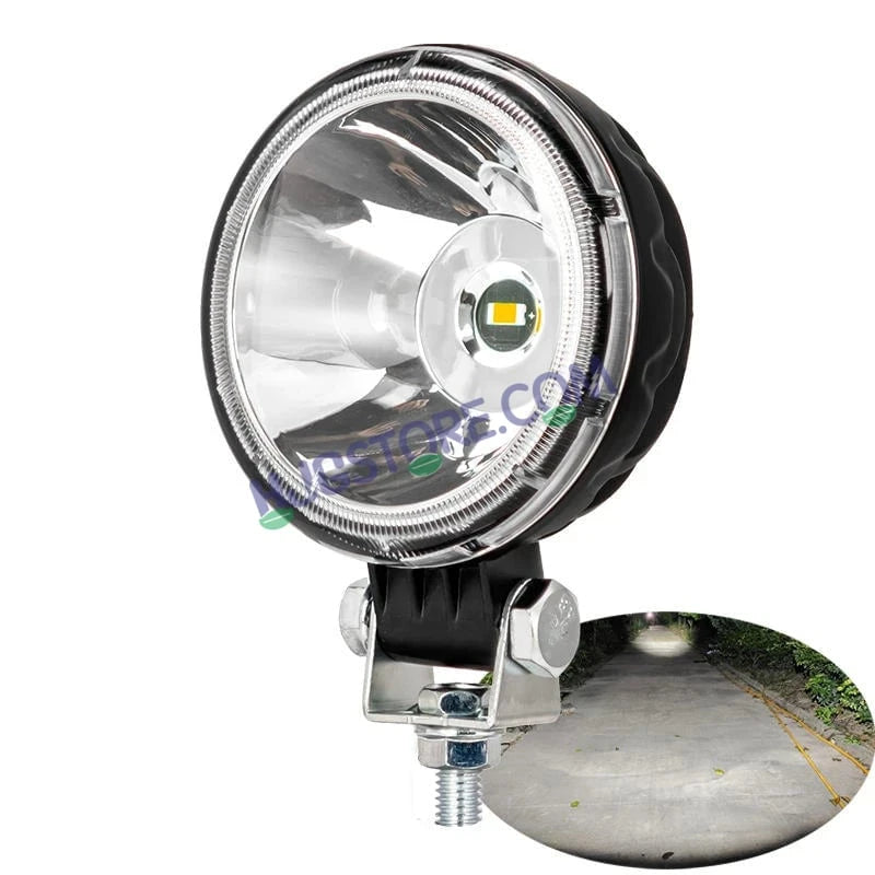 HJG W12 3 Inch Round Classic Foglamp 3 Inch Round Foglight White LED Foglight Ultra Wide Spread White Light Foglight Ultra Wide High Intensity LED Driving Fog Lights Universal For All Cars & Bikes LIU HJG Classic W12 3 Inch Round Shape Foglight - HJGstore.com