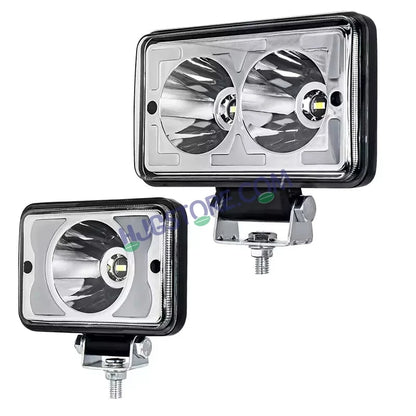 HJG W10 5x6" Classic Square Foglight Headlight 31W 6 Inch Foglight White/Yellow DRL Dual LED Foglight Amber/White DRL White Light 31W Foglight Ultra Wide Dual Intensity LED Driving Fog Lights Universal For All Cars & Bikes LIU HJG Classic W10 5x6 Inch Fog - HJGstore.com