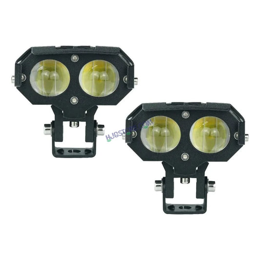 HJG 1193-1 120W Dual Color Mini Led Motorcycle Fog Light HJG Foglight HJG Foglamp Head Light Headlight Led Auxiliary Spot Led Lights for Motorcycle, Car, SUV - HJGstore.com