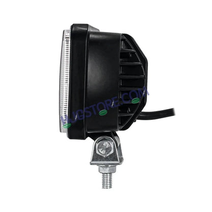 HJG W11 4x5" Classic Square Foglight Headlight 4x5 Inch Foglight White/Yellow DRL Dual LED Foglight Amber/White DRL White Light Foglight Ultra Wide Dual Intensity LED Driving Fog Lights Universal For All Cars & Bikes LIU HJG Classic W11 4x5 Inch Fog - HJGstore.com