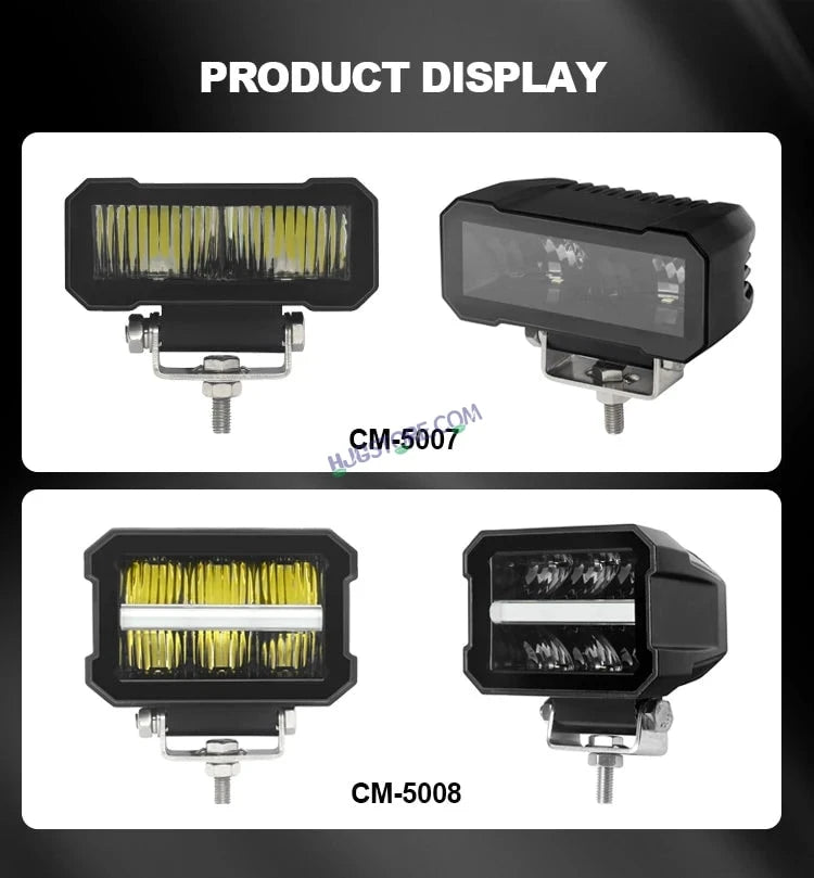 HJG W26 Bezelless Blade 2pc CREE Lens Foglight 120W Square Edge W26 Bezelless Blade 2pc Foglight 120W Foglight Ultra Wide Intensity LED Foglight White CREE Spread Foglight (120W) Universal For All Cars & Bikes LIU HJG W26 Bezelless Blade Lens Foglight 2pc - HJGstore.com