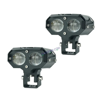 HJG 1193-1 120W Dual Color Mini Led Motorcycle Fog Light HJG Foglight HJG Foglamp Head Light Headlight Led Auxiliary Spot Led Lights for Motorcycle, Car, SUV - HJGstore.com