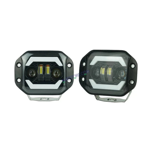 HJG New Model Lens 120W Foglight Foglamp HJG Car Accessories Led Headlights Mini Driving Lights Led Fog Lights For Motorcycle Lights, Set of 2 - HJGstore.com