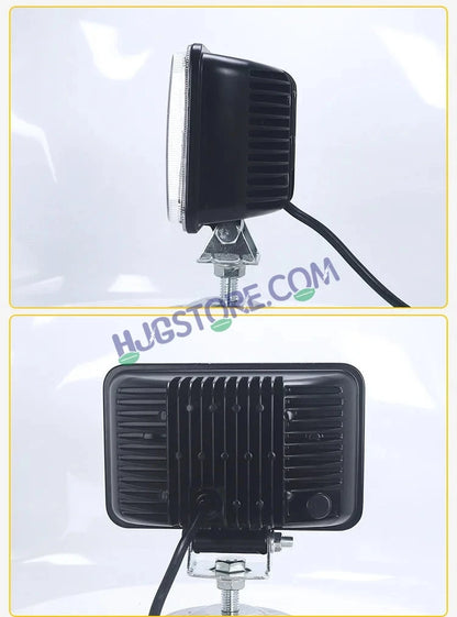 HJG W09 5x7" Classic Square Foglight Headlight 51W 6.5" Foglight White/Yellow DRL Dual LED Foglight Amber/White DRL White Light 51W Foglight Ultra Wide Dual Intensity LED Driving Fog Lights Universal For All Cars & Bikes LIU HJG Classic W09 6.5 Inch Fog - HJGstore.com