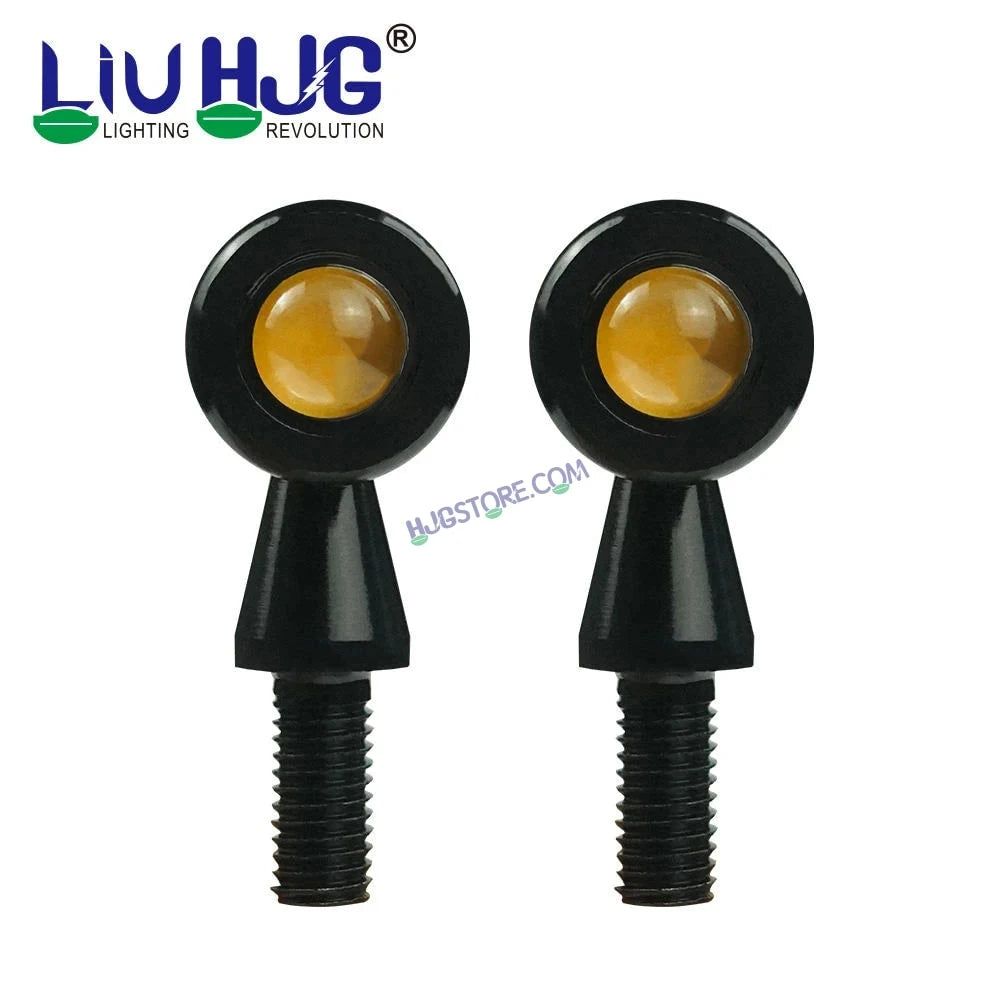 HJG Bullet Shape Turn Signal Lights Indicator Universal for All Bikes Models Turn Signal Lights Motorcycle, Pack of 2pc - HJGstore.com