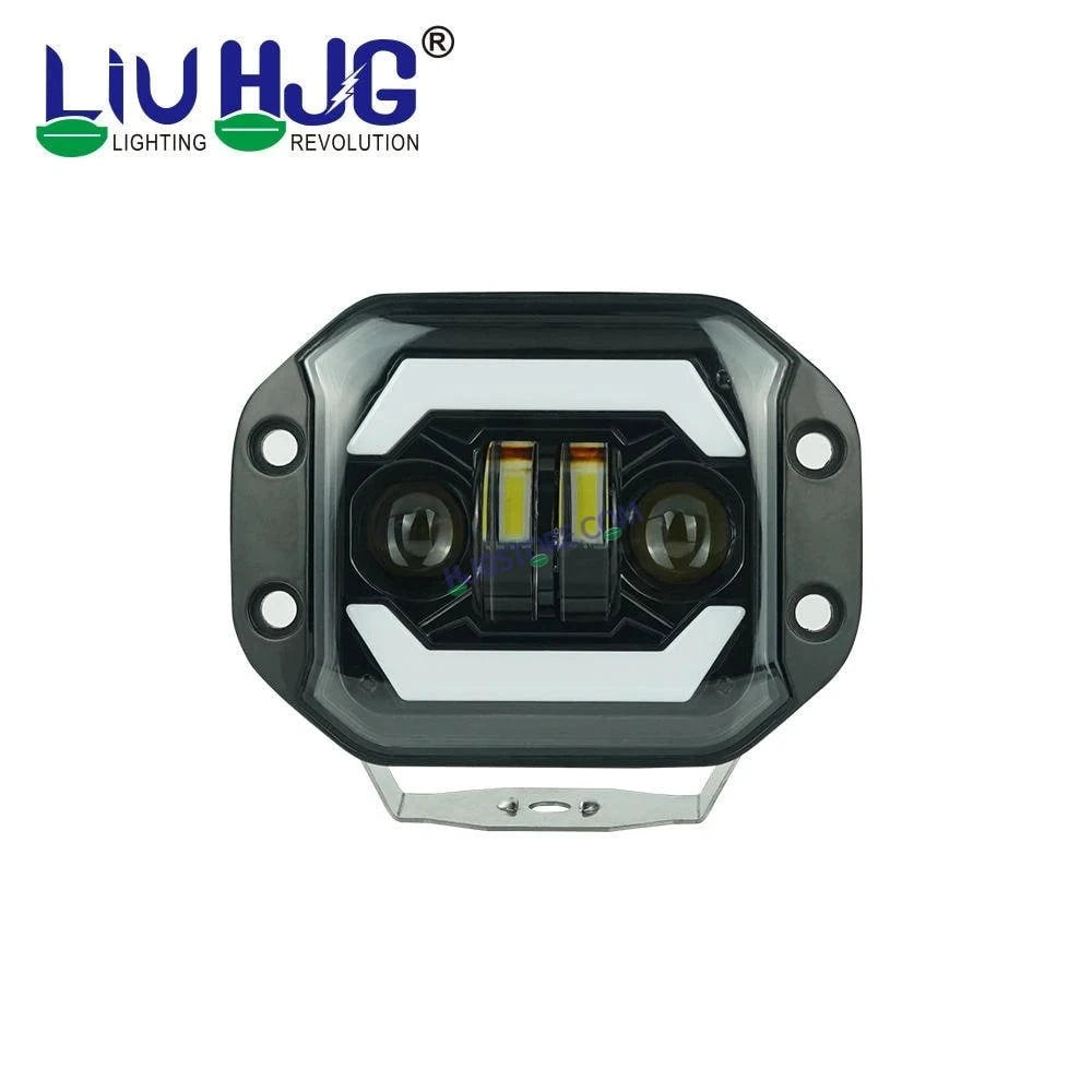 HJG New Model Lens 120W Foglight Foglamp HJG Car Accessories Led Headlights Mini Driving Lights Led Fog Lights For Motorcycle Lights, Set of 2 - HJGstore.com