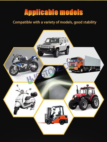 HJG Mini Laser Cannon Foglight 300 Meters Laser Focus Projector Fog Projector Lens with 300 Meters Projection Distance 80W Foglight Ultra Wide Dual Intensity LED Fog Lights White/Yellow Universal For All Cars & Bikes LIU HJG Mini Laser Cannon Foglight 2pc - HJGstore.com