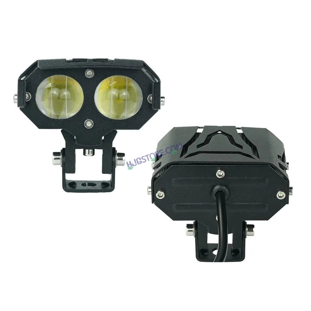 HJG 1193-1 120W Dual Color Mini Led Motorcycle Fog Light HJG Foglight HJG Foglamp Head Light Headlight Led Auxiliary Spot Led Lights for Motorcycle, Car, SUV - HJGstore.com